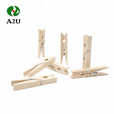 Customized Natural Color Wood Bamboo Clothes Peg Pins