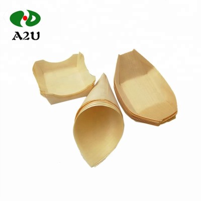 Flexibility Wood Carving Disposable Wooden Sushi Boat