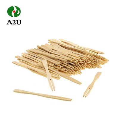 Wholesale Mini Disposable party bamboo fruit forks