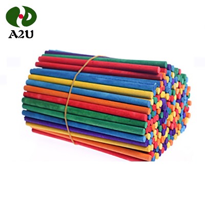 11-17 mm Different Healthy Wooden Colorful Craft Popsicle Lolly Sticks