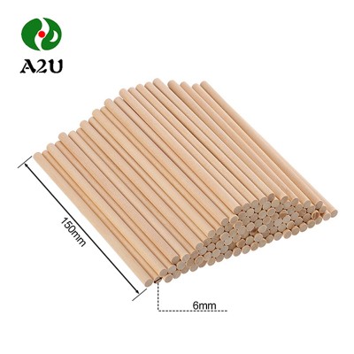 Solid Reputation Round Natural Color Wooden Dowel Pins