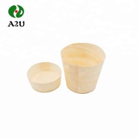 Reasonable Price Disposable Wooden Pine Chip Cup Eco-Friendly